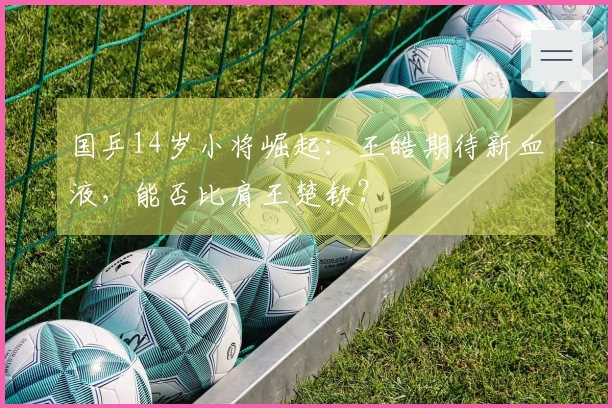 国乒14岁小将崛起：王皓期待新血液，能否比肩王楚钦？